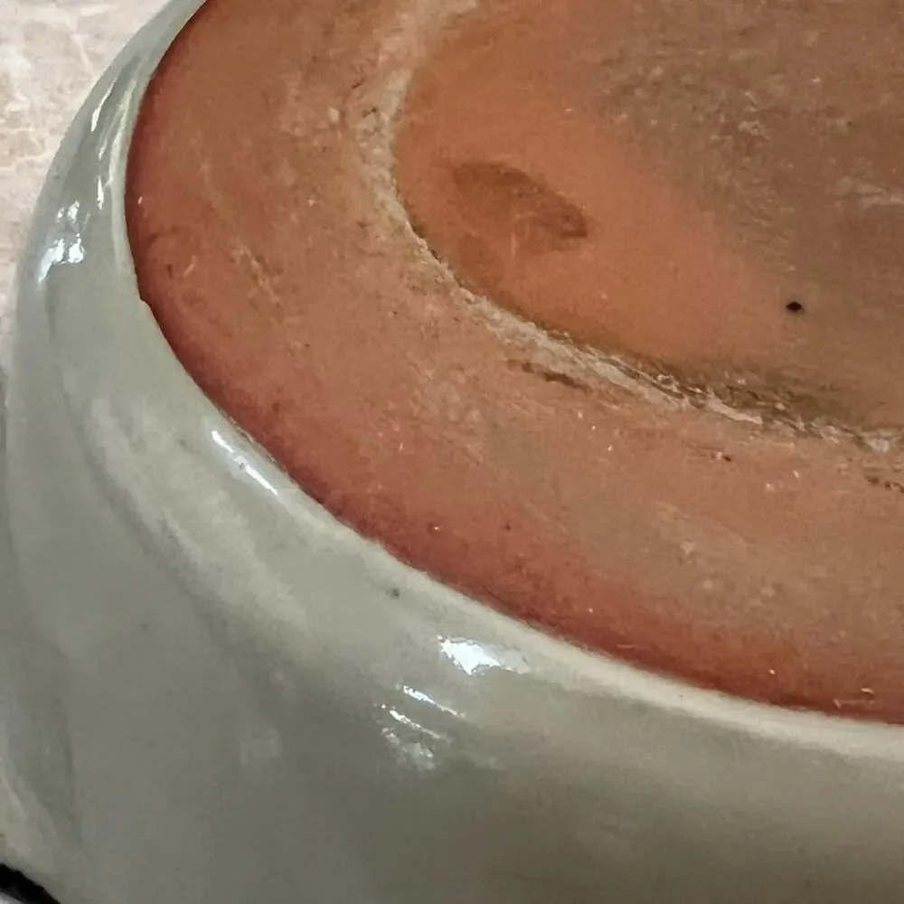 Vintage Handmade Clay Oven Baking Dish 9.5